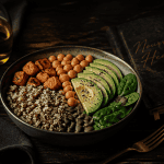 nourriture healthy Buddha bowl sur table