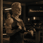 perte masse musculaire age homme haltères