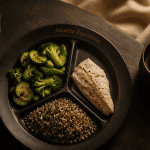 Que faut il manger pour perdre du poids assiette équilibrée poisson quinoa légumes
