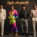 tenue année 80 homme quatre styles iconiques