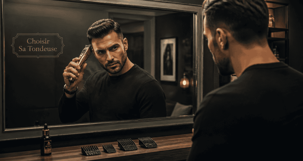 tondeuse cheveux comparaison homme miroir
