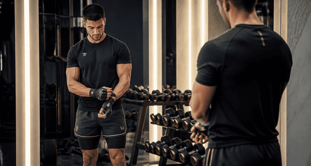 vetement musculation pour homme t shirt technique noir