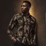 chemise africaine homme wax or ivoire