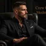 crew cut revisité sur homme élégant