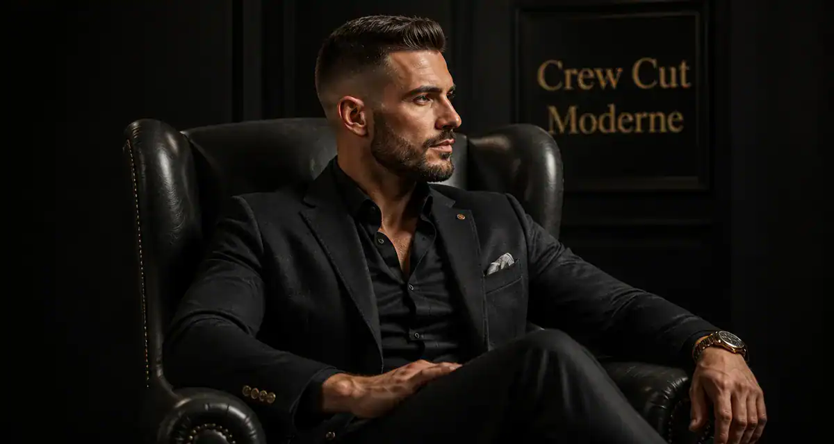 crew cut revisité sur homme élégant