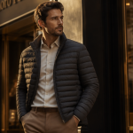doudoune fine pour homme anthracite coupe ajustée