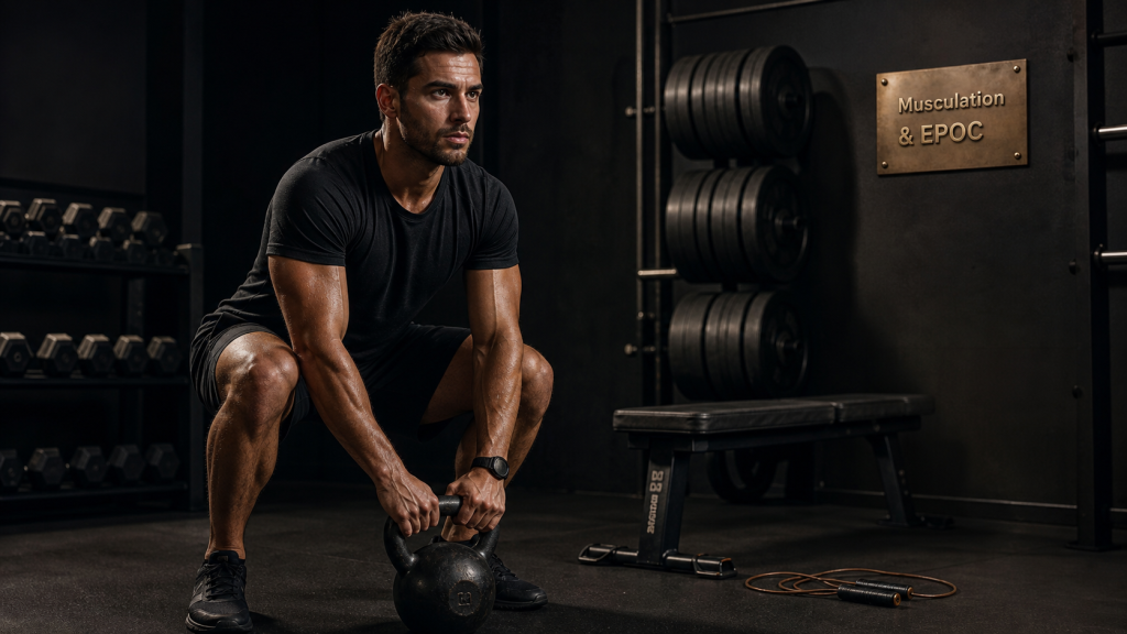 Maigrir par la musculation : kettlebell et EPOC, musculation