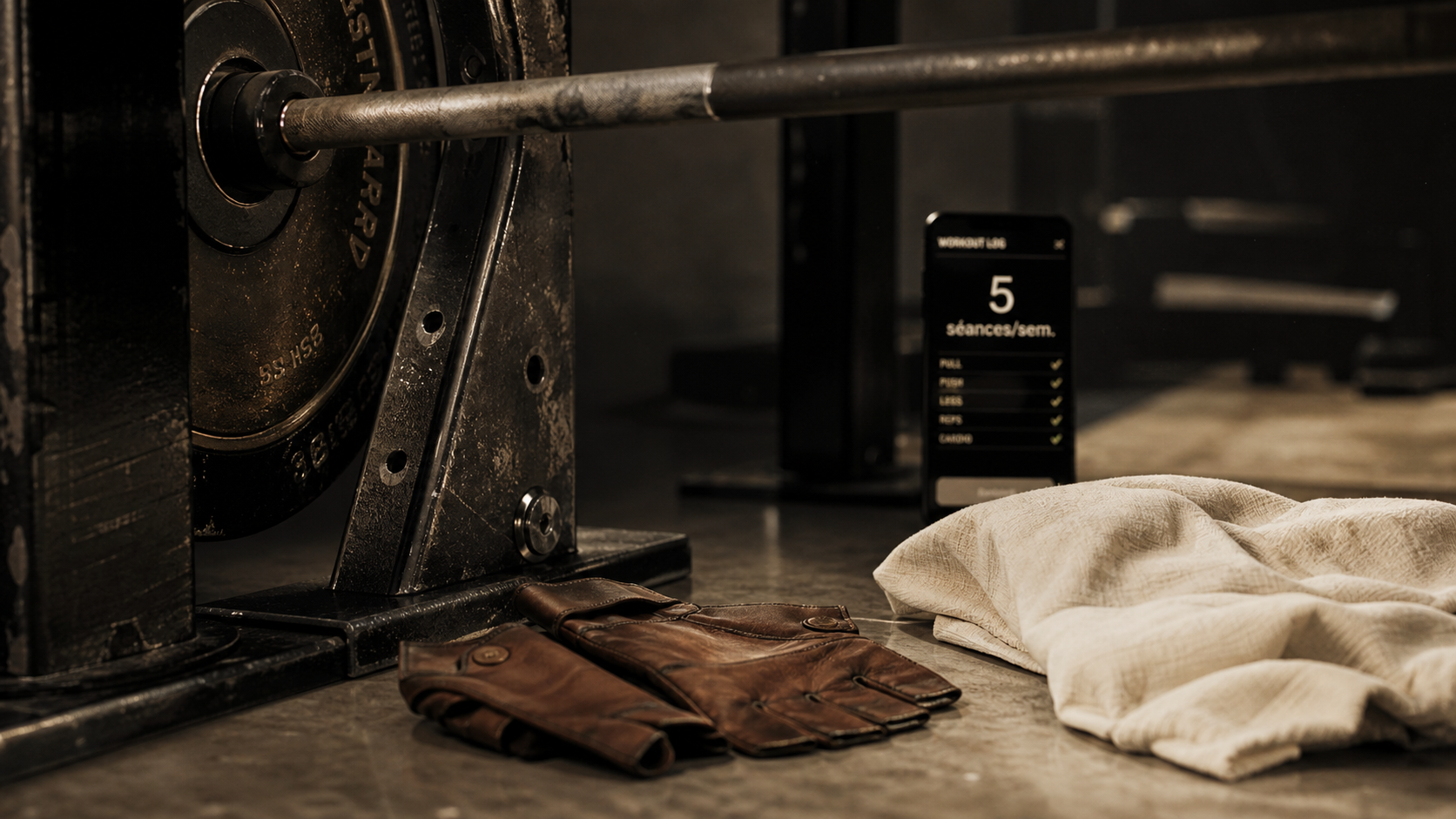 Musculation 5 fois par semaine résultat, haltères en studio