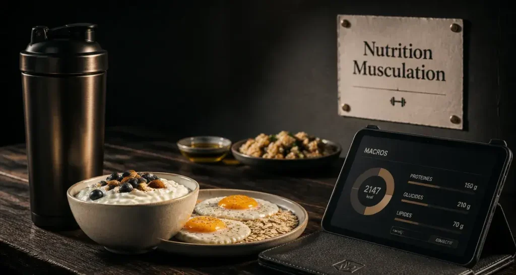 Nutrition pour la musculation : shaker, skyr et macros
