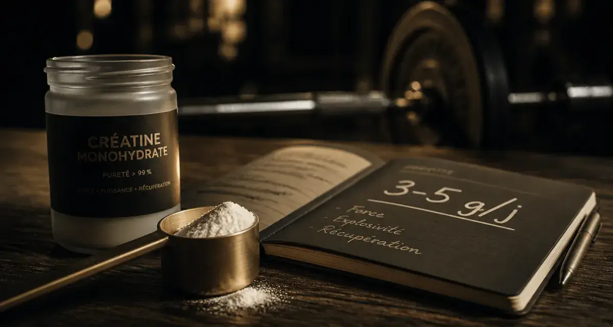 Prise de masse creatine : créatine monohydrate et levier ATP pour la force