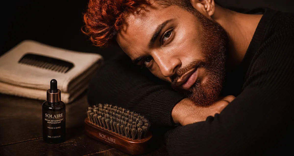 Roux cheveux homme : soin et éclat barbe soignée
