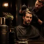 soin cheveux coiffeur homme salon