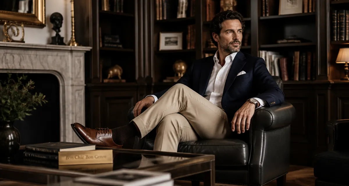 style bcbg homme blazer bleu marine salon parisien