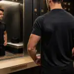 t shirt de sport homme noir vestiaire haut de gamme