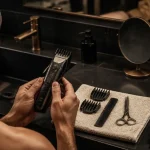 Tutos coupe de cheveux homme : dégradé maison sans traces, tondeuse et peigne en salle de bain