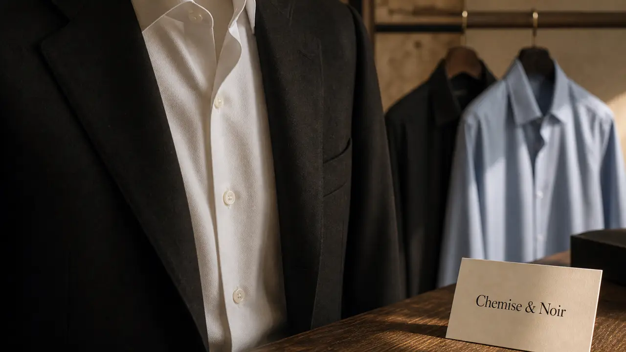Chemise costume noir : blanche au mariage, noire en soirée, bleue au bureau