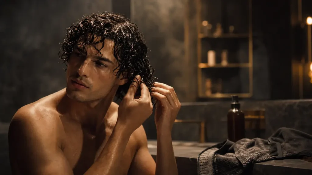 Cheveux frisés homme : 1 shampoing par semaine et les gestes qui changent tout