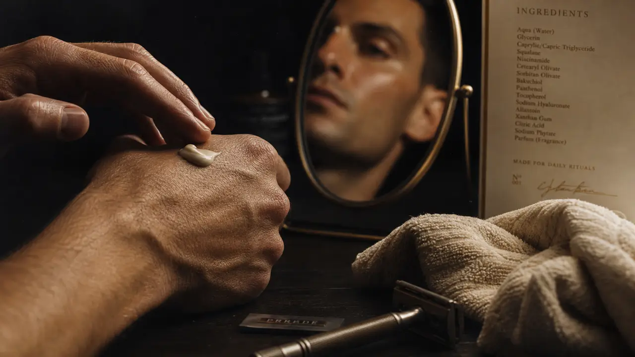 Meilleur creme homme visage : crème hydratante homme sur peau