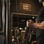 Poulie biceps au câble, corde en supination
