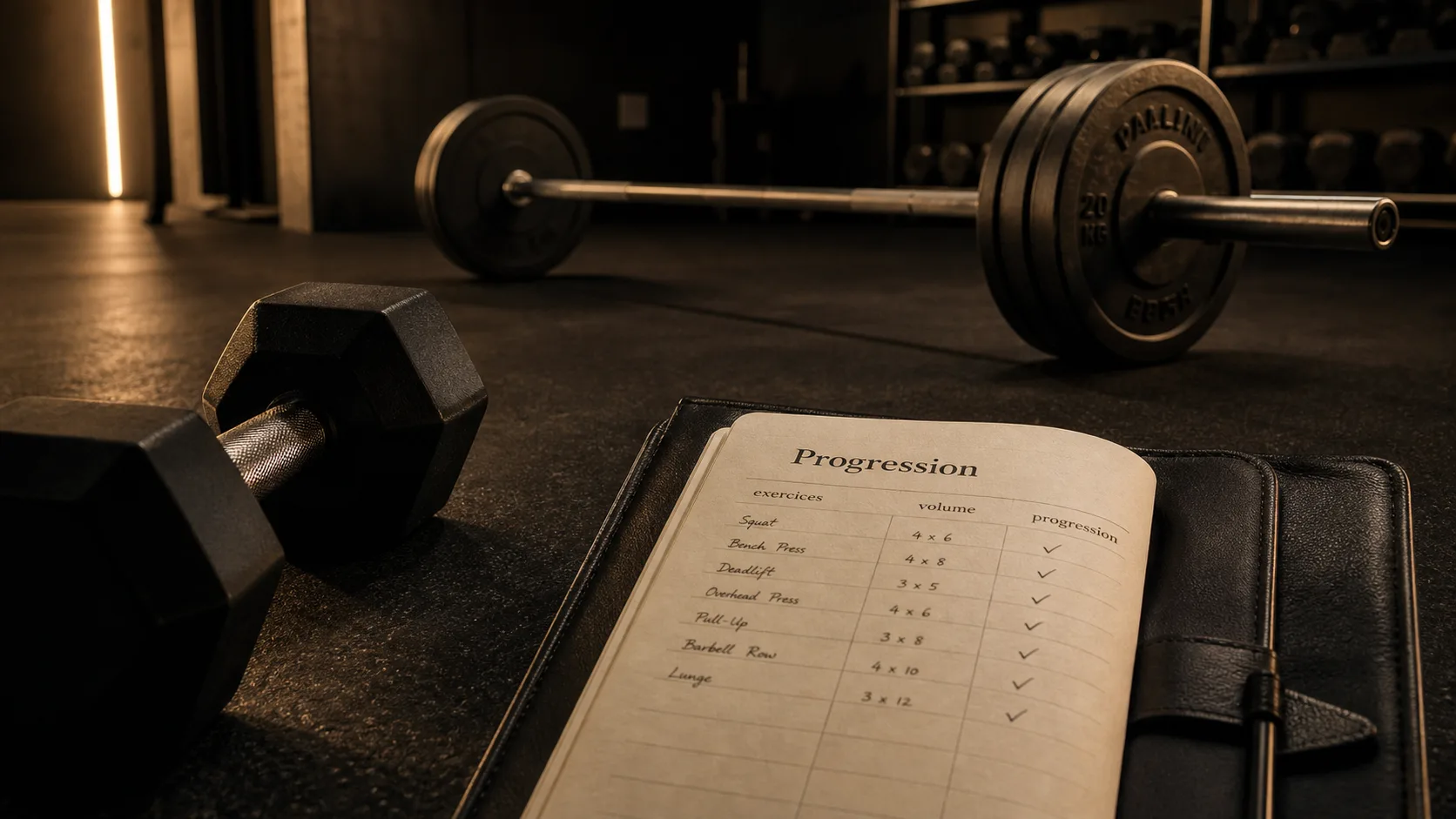 Programme musculation : 4 séances par semaine en salle de sport