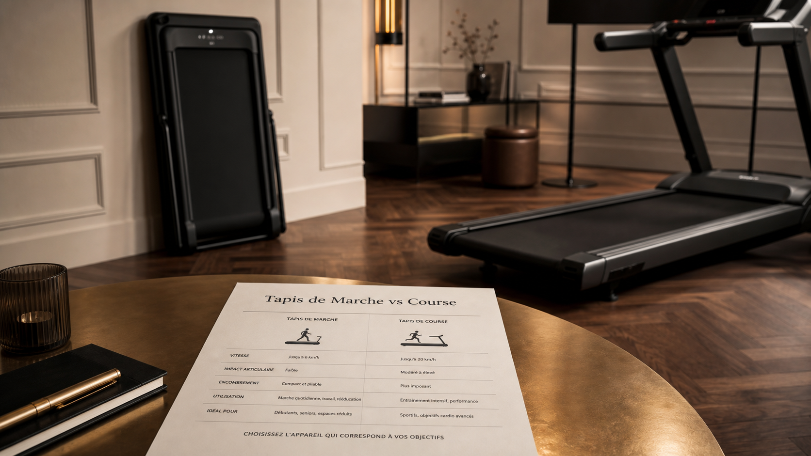 Tapis de course ou marche : comparaison en studio