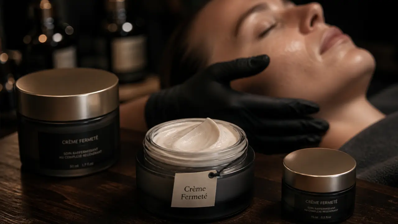 Crème fermeté visage : application tenseur immédiat sur peau