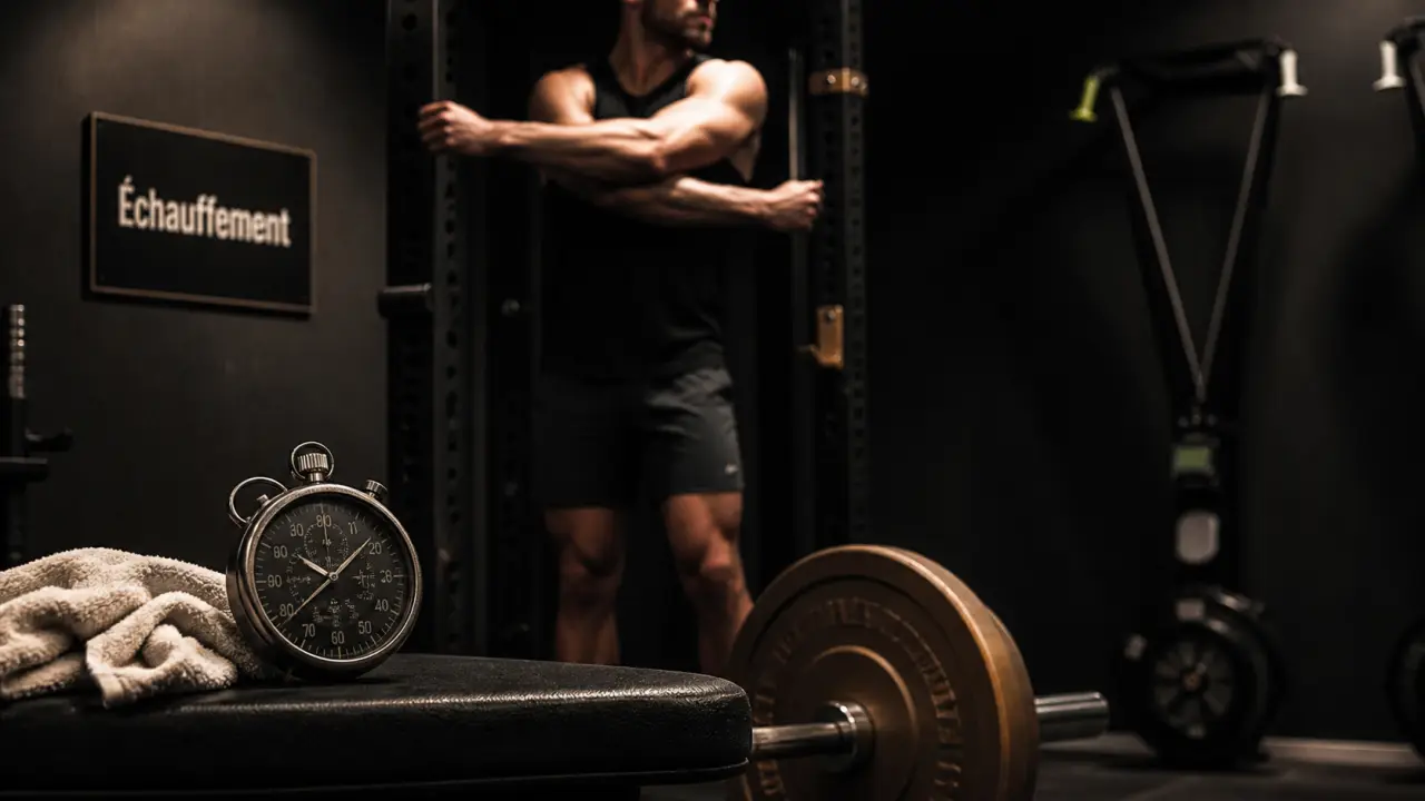 Échauffement avant muscu : 3 phases, 10 minutes, montée en charge