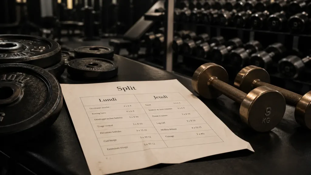 Split musculation : 4 séances de musculation sans sacrifier la récupération