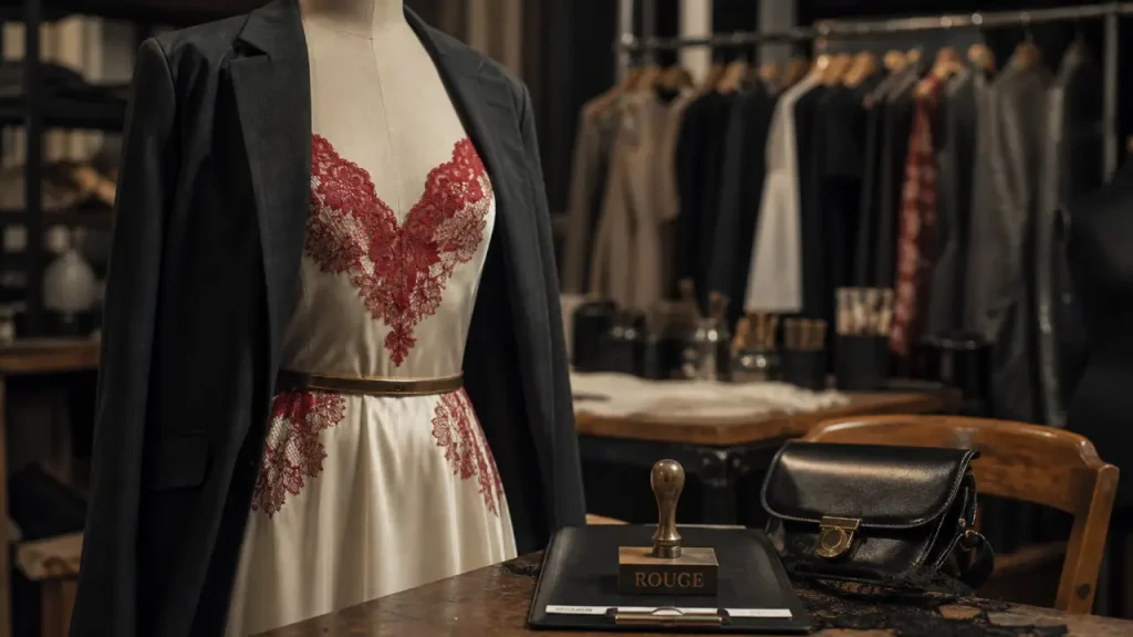 Style vestimentaire 2026 : rouge, transparence et cuir, robe nuisette satin et blazer léger
