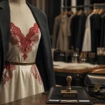 Style vestimentaire 2026 : rouge, transparence et cuir, robe nuisette satin et blazer léger
