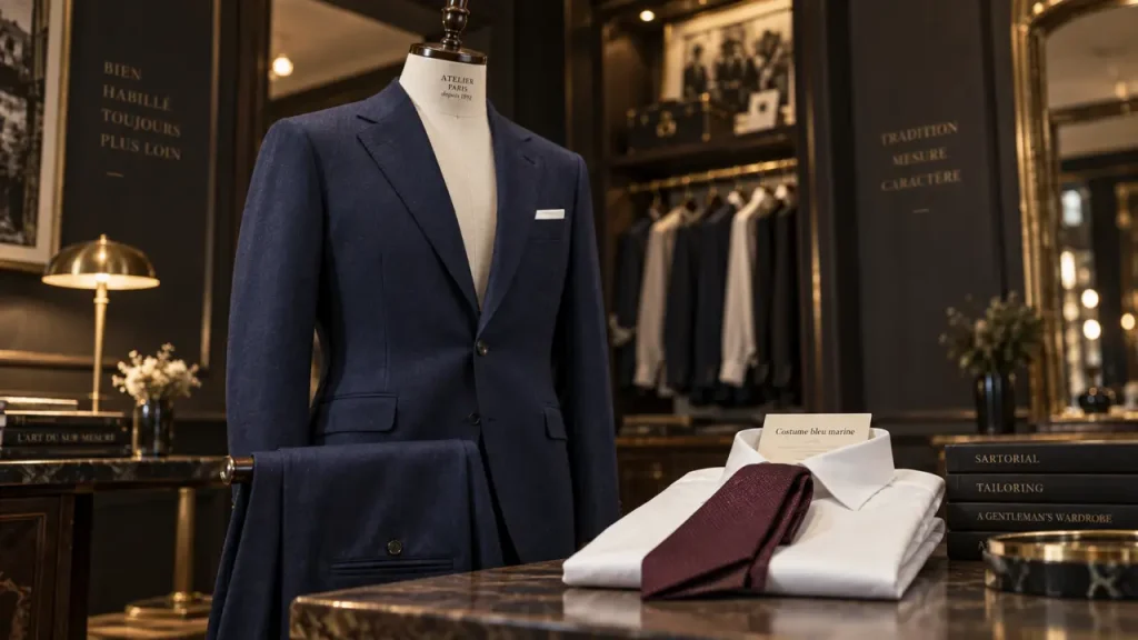 Le costume homme bleu marine, une valeur sûre du bureau au mariage