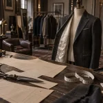 Costume mariage homme Samson sur mesure, atelier tailleur et tissus