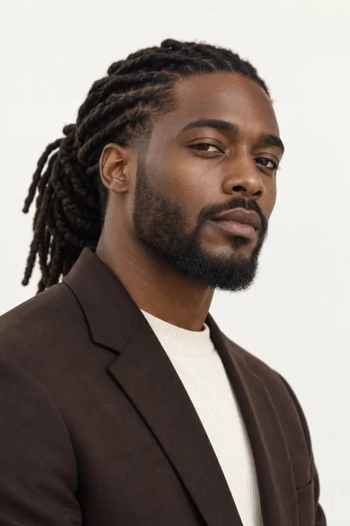 Coiffure africaine homme avec locks entretenues