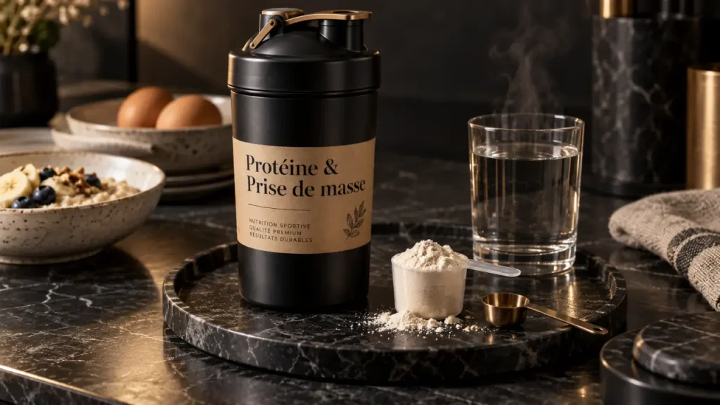 Protéine pour prendre du muscle rapidement : shaker et prise de masse