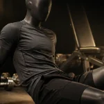 Tenue fitness homme : t-shirt respirant et short extensible, sec et maintenu