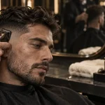 Taper coiffure homme : dégradé précis à la tondeuse